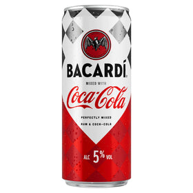 Bacardi Carta Blanca and Cola Cans 12 x 250ml