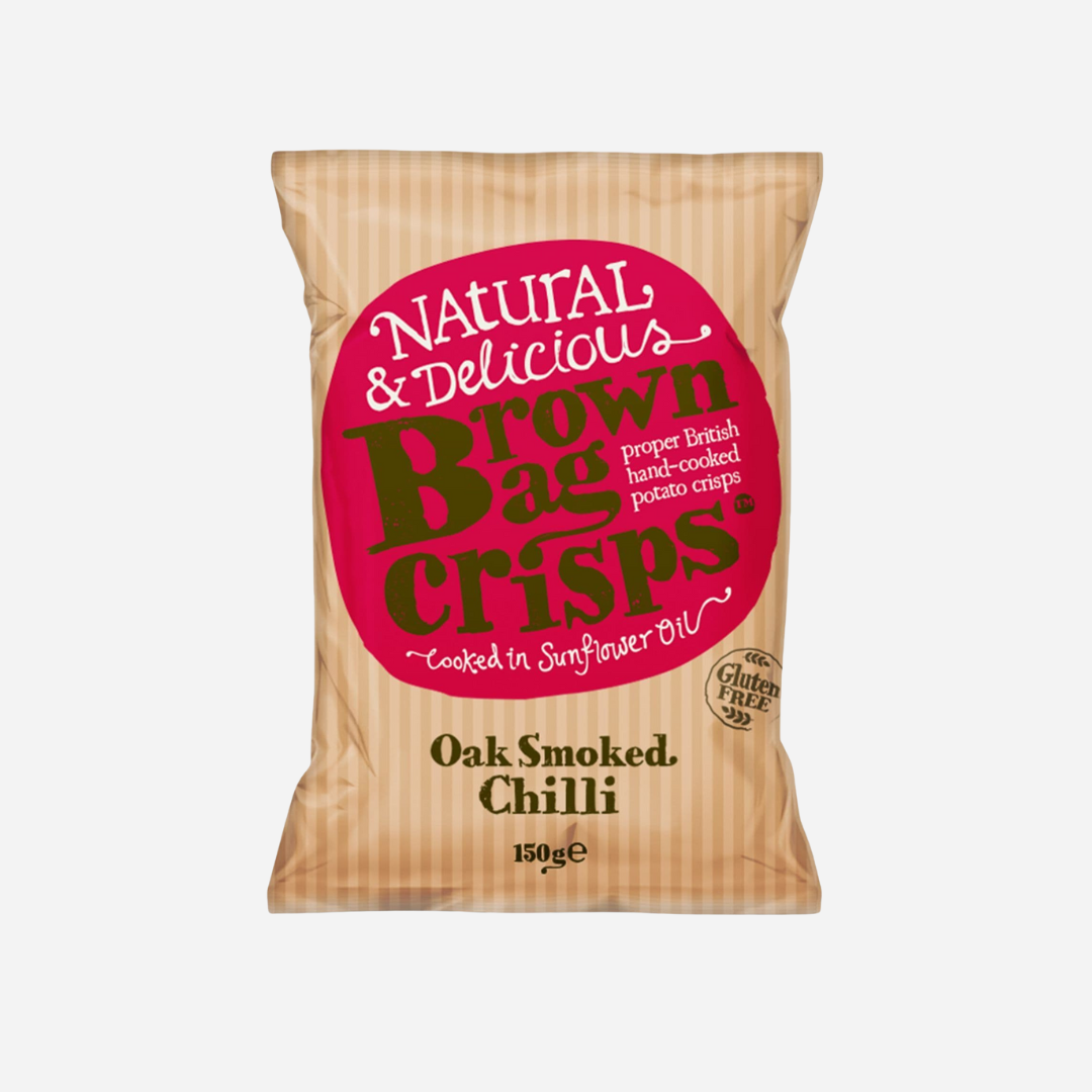Brown Bag Crisps Oak Smoked Chilli