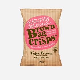 Brown Bag Crisps Tiger Prawn Chilli & Lime