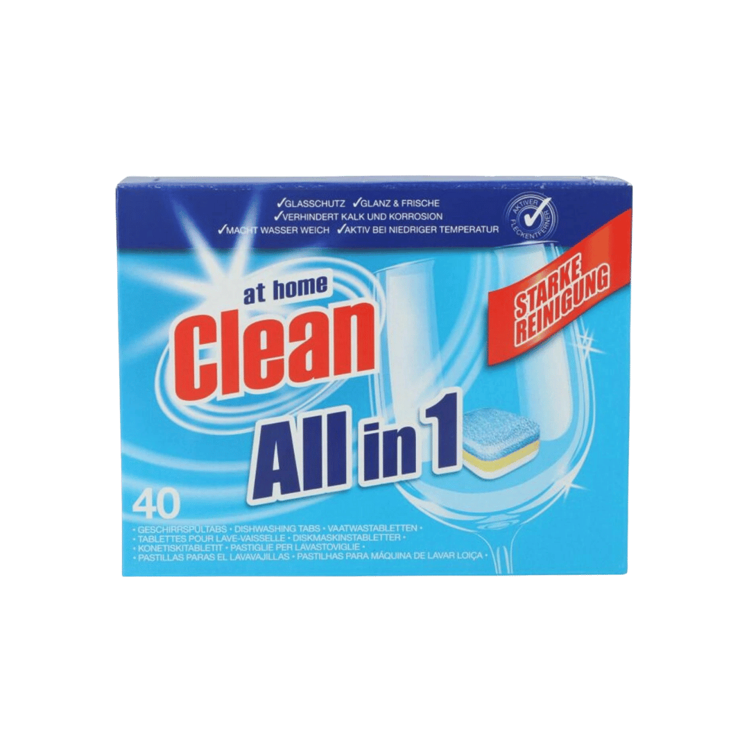 At Home Clean All-In-1 Dishwasher Tabs