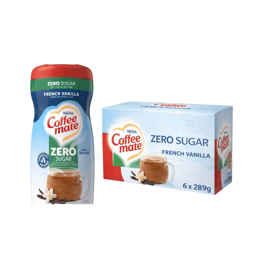 Coffee-Mate Powder French Vanilla Sugar Free Coffee Creamer 6 x 289g