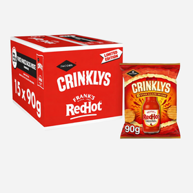 Jacob's Crinklys Frank's Red Hot