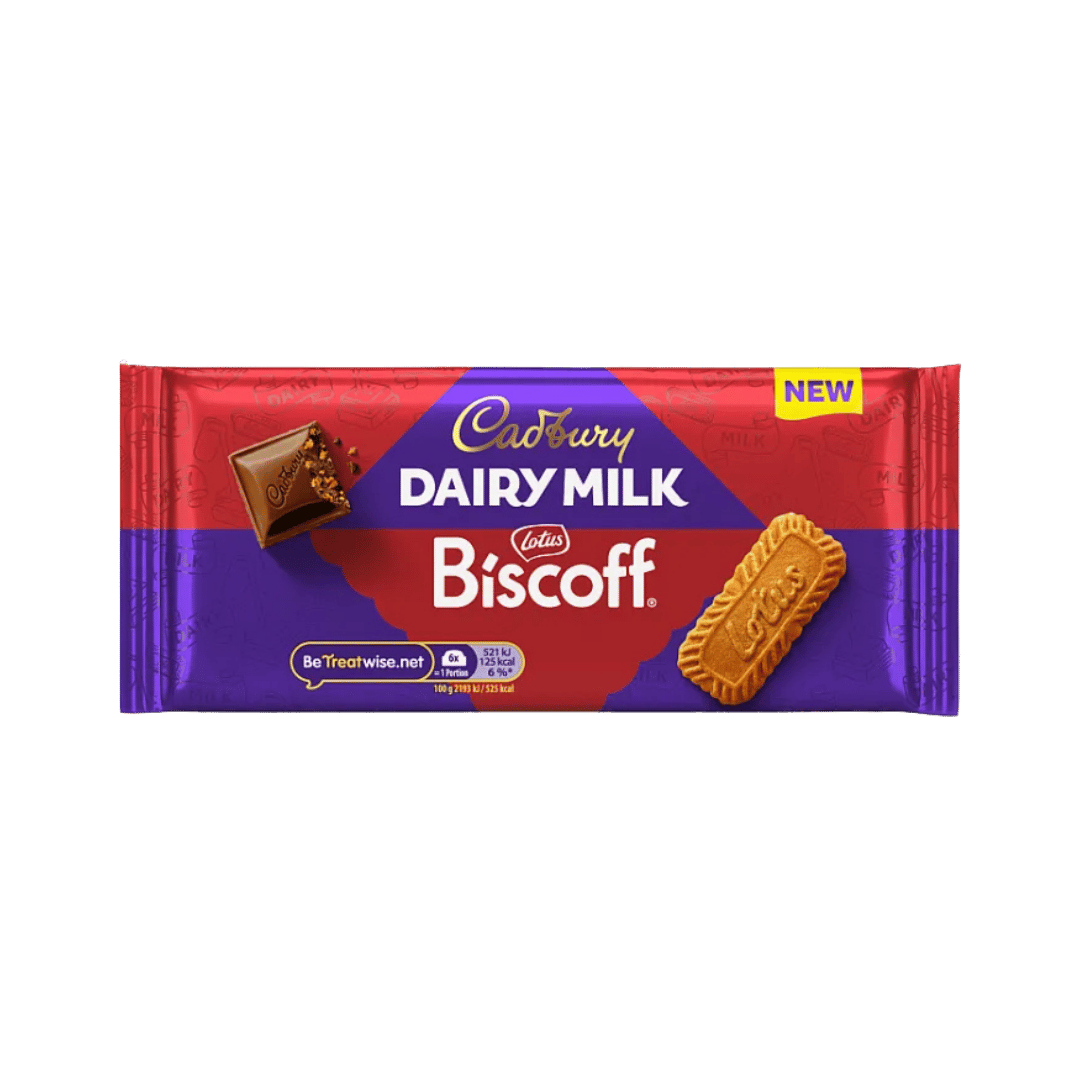 Cadbury Dairy Milk Biscoff Biscuit Chocolate Bar