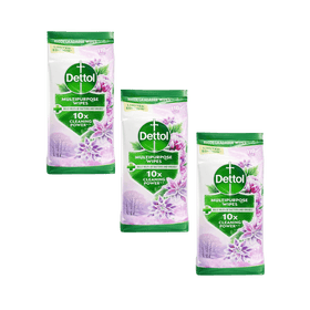 Dettol Antibacterial Multipurpose Cleaning Wipes 3 x 110's