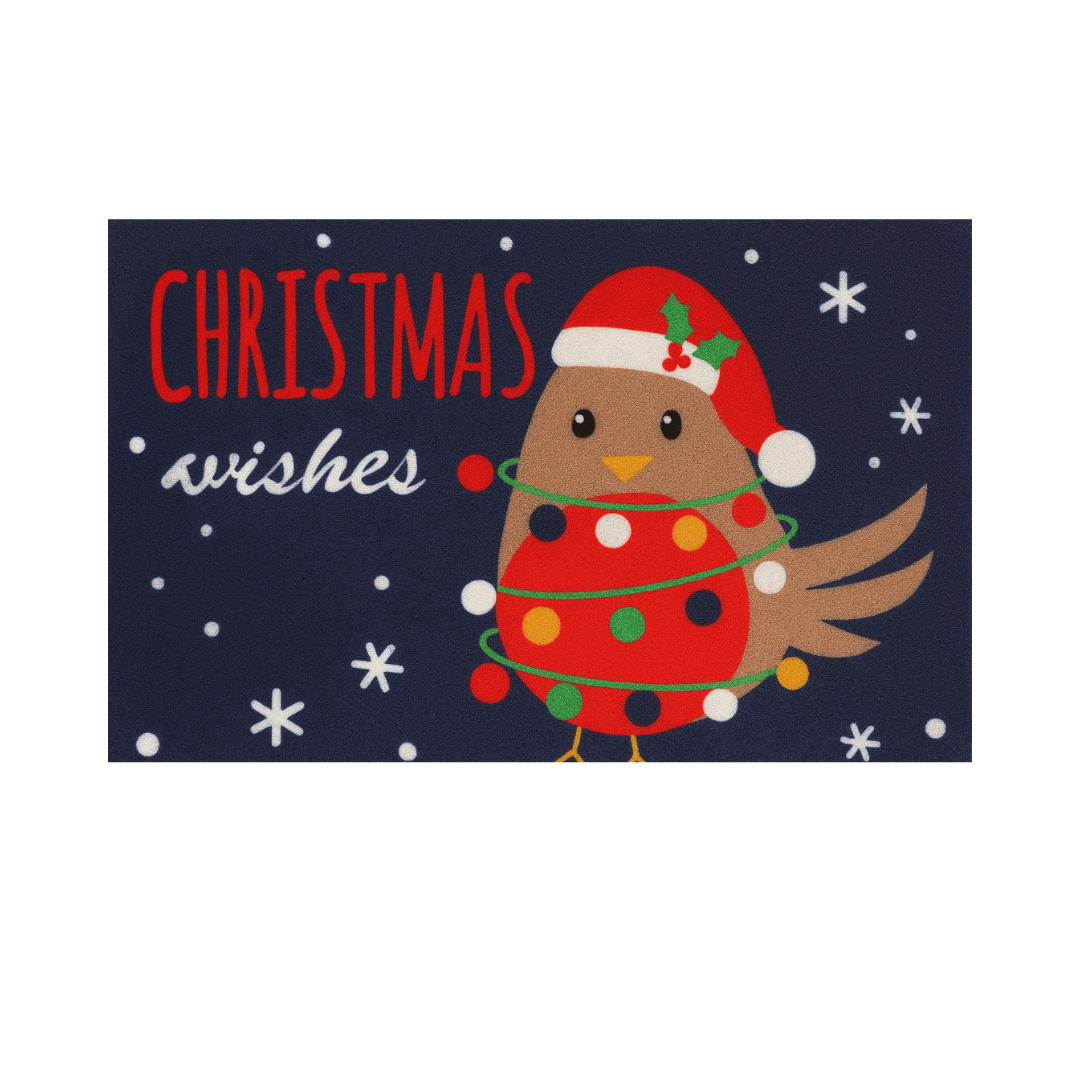 Christmas Theme Machine Washable Door Mat