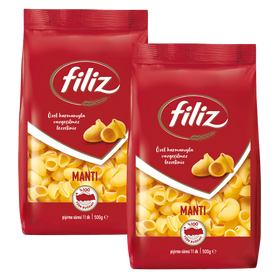 MULTIBUY Filiz Pipe Rigate Pasta Shells 2 x 500g