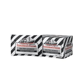 Fisherman's Friend Salted Licorice Lozenges 24 x 25g