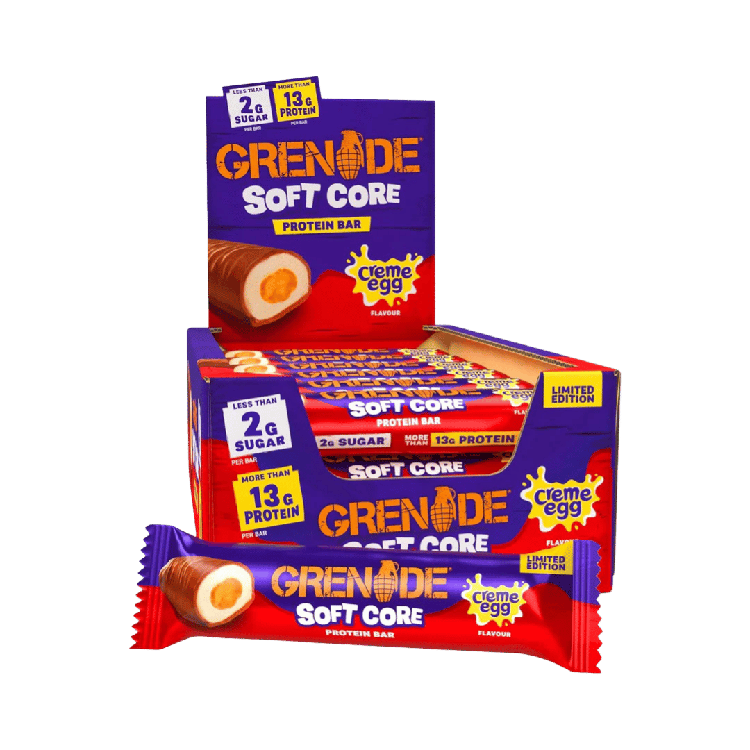 Grenade Limited Edition Soft Core Creme Egg Protein Bar 18 x 45g