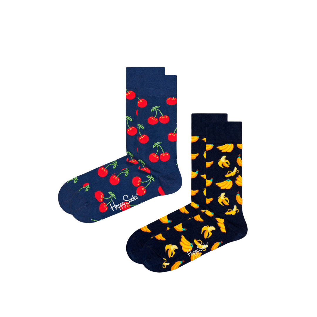 Happy Socks- Cherry and Banana - 2 Pack