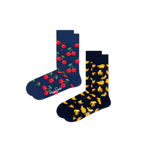 Happy Socks- Cherry and Banana - 2 Pack