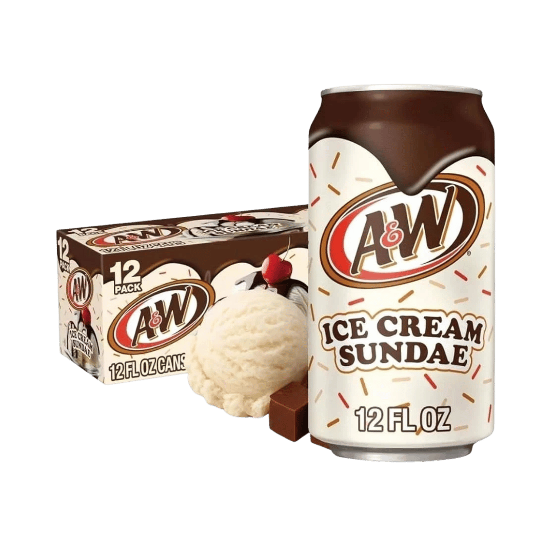 A&W Ice Cream Sundae Soda Cans 12 x 330ml