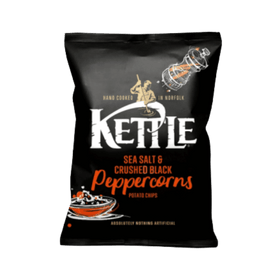 Kettle Crisps Sea Salt & Crushed Black Peppercorns Crisps