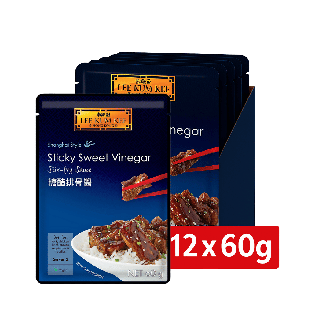 Case Lee Kum Kee Sticky Sweet Vinegar Stir Fry Sauce 12 x 60g
