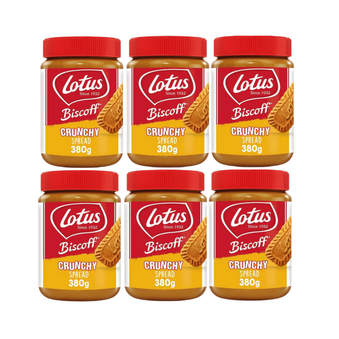 Lotus Biscoff Spread Crunchy 6 x 380g