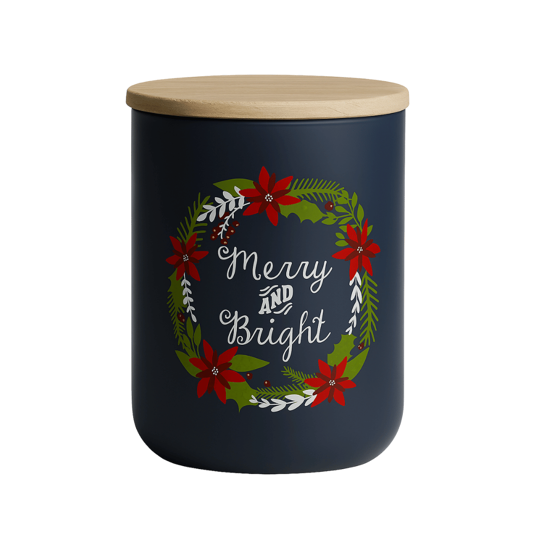 Merry and Bright Christmas Candle