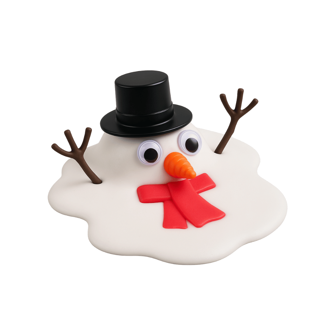 Melting Snowman Putty Toy