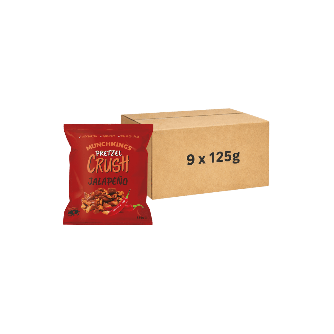 Munchkings Pretzel Crush Jalapeño 9 x 125g