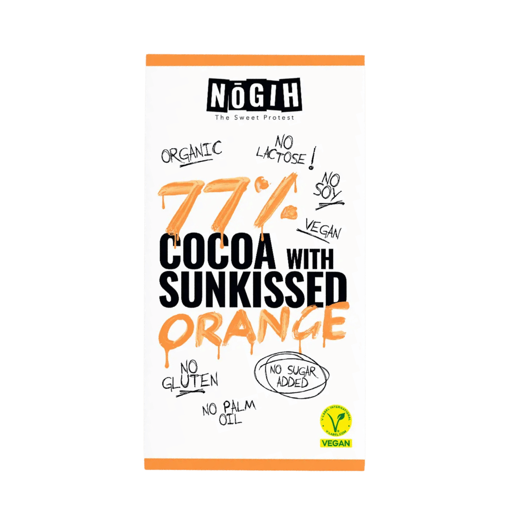 NOGIH 77% Cocoa With Sunkissed Orange Chocolate