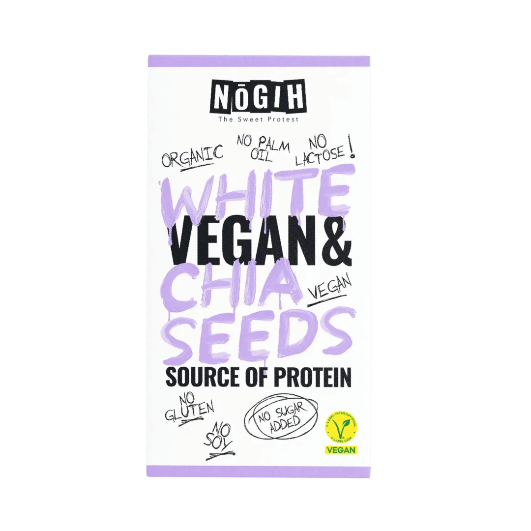 NOGIH White Vegan & Chia Seeds Chocolate