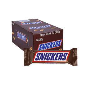 Snickers Classic Peanut Chocolate Bars 24 x 50g