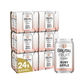 Brutal Fruit Cider Ruby Apple 24 x 330ml