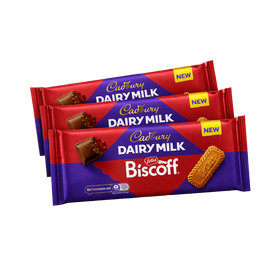 Cadbury Dairy Milk Lotus Biscoff 95g Bundle 3 for £4.99