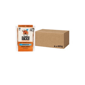 RamenHead Tasty Noodles With A Sriracha Broth Case 4x 450g