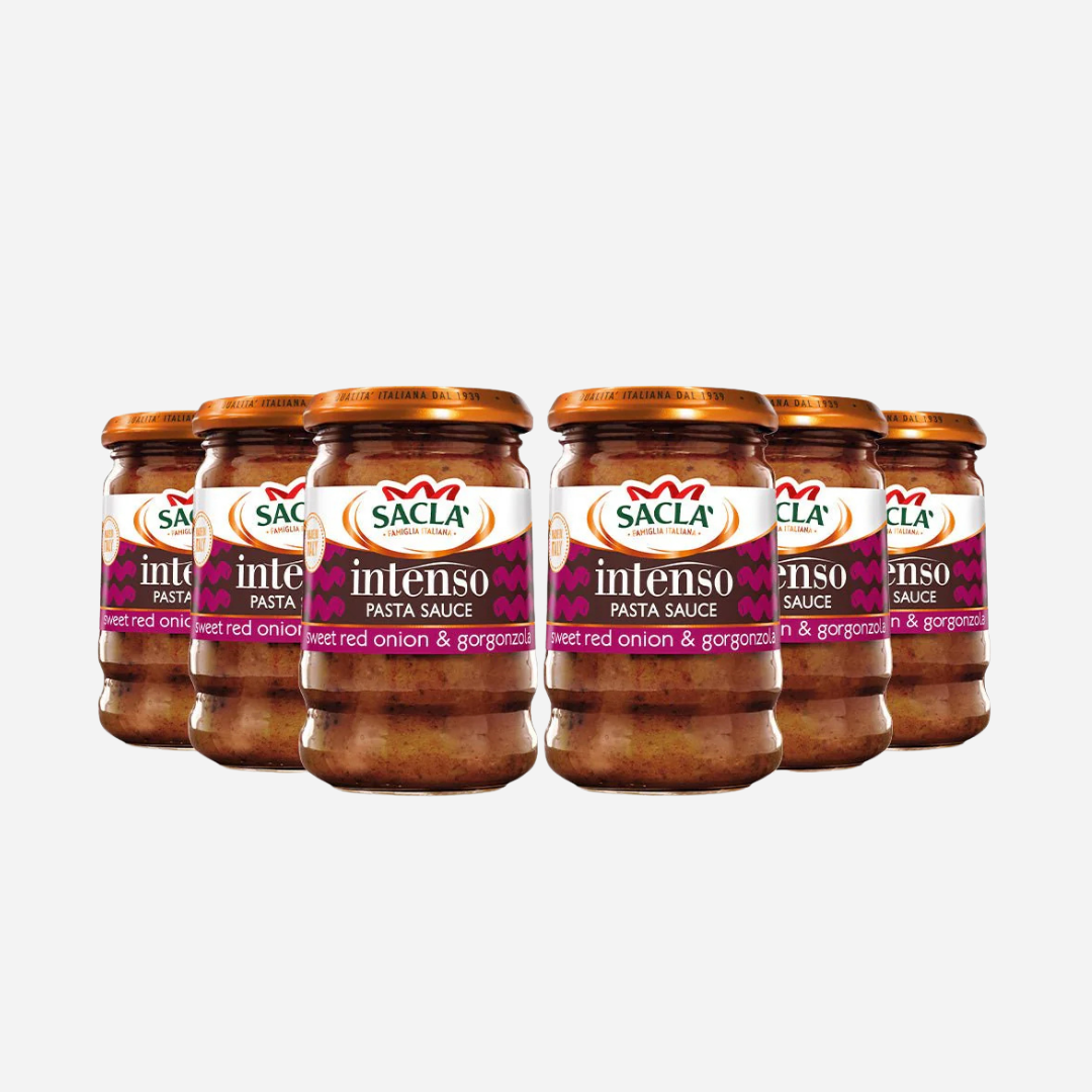 Sacla' Sweet Red Onion & Gorgonzola Intenso 6 x 190g Jars