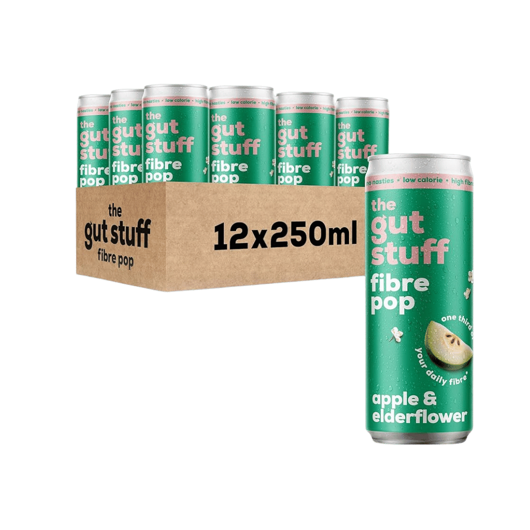 The Gut Stuff - High Fibre Fizzy Pop - Apple & Elderflower 12 x 250ml