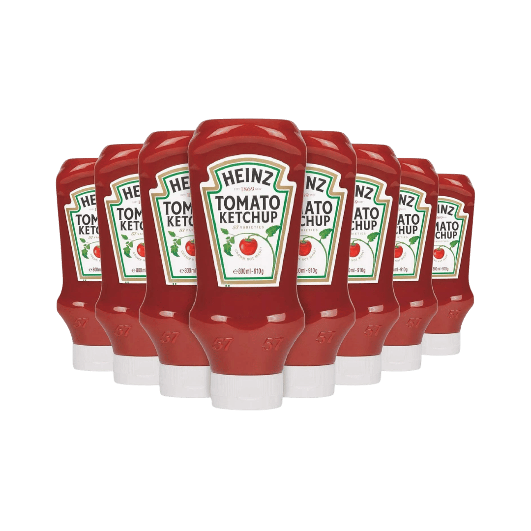 Heinz Tomato Ketchup Top Down 8 x 910g