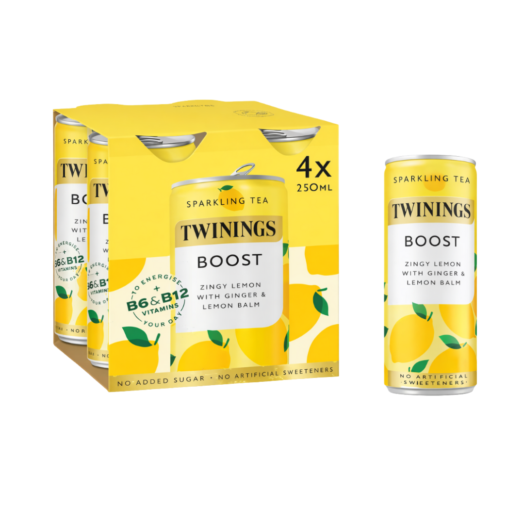 Twinings Boost - Lemon and Ginger Flavoured Sparkling Tea
