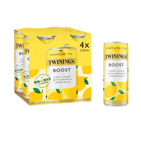 Twinings Boost - Lemon and Ginger Flavoured Sparkling Tea