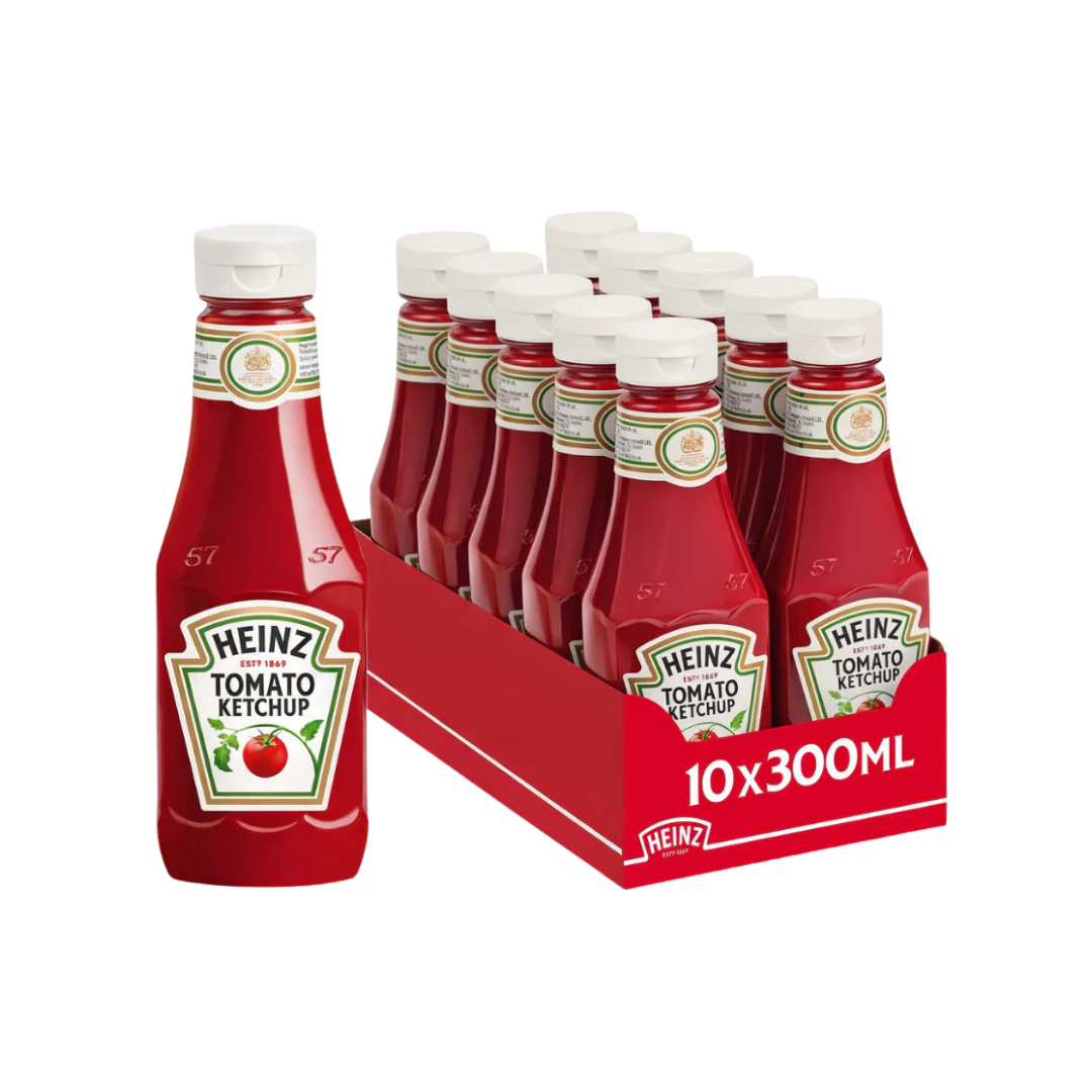 Heinz Tomato Ketchup 10 x 300ml Bottles