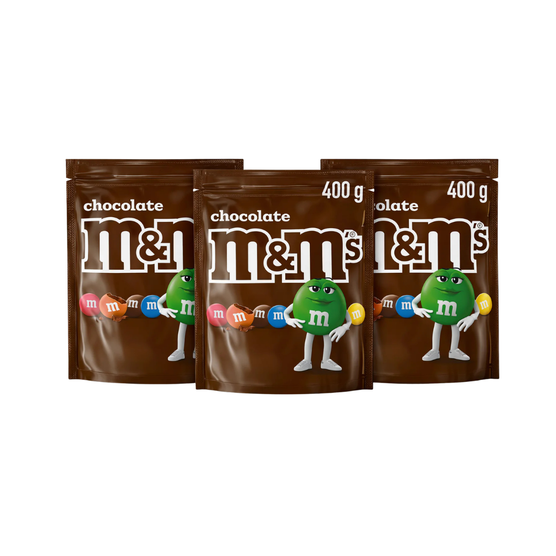 M&M Chocolate 3 x 400g Bundle