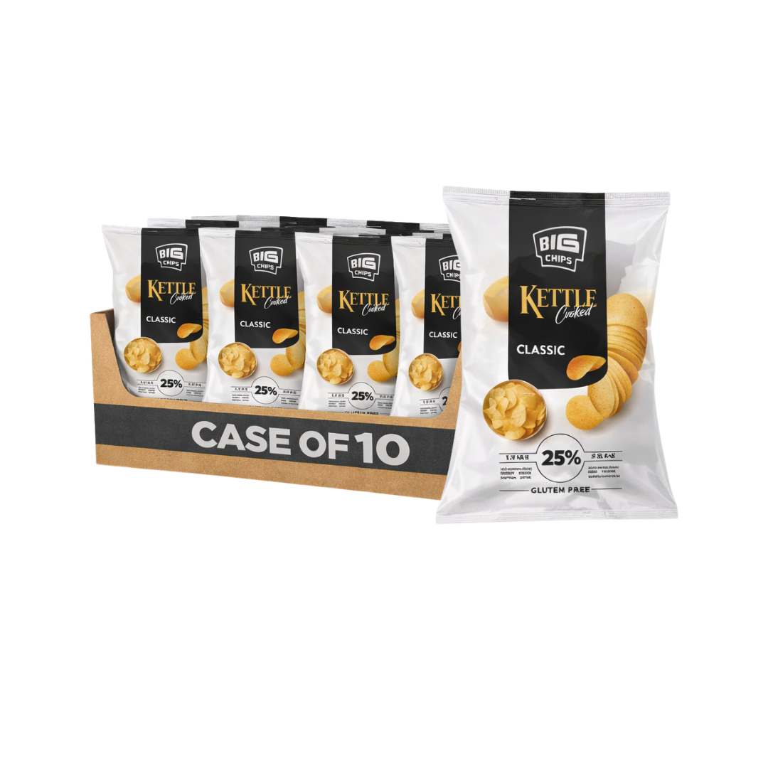 Big Chips Kettle Crisp Lightly Salted Classic 10 x 100g