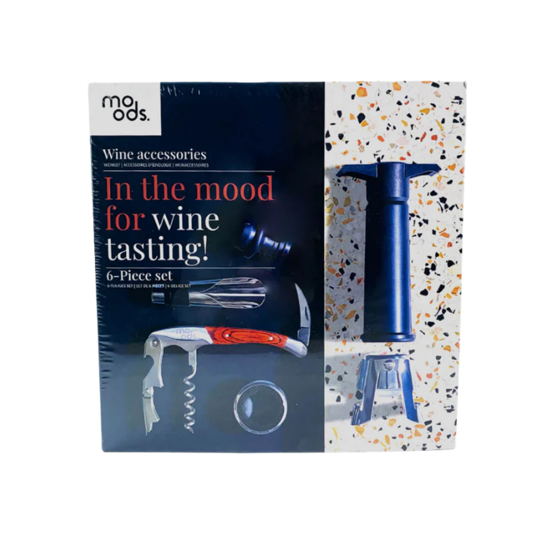 In The Mood For Wine Tasting 6 Piece Accessories Set