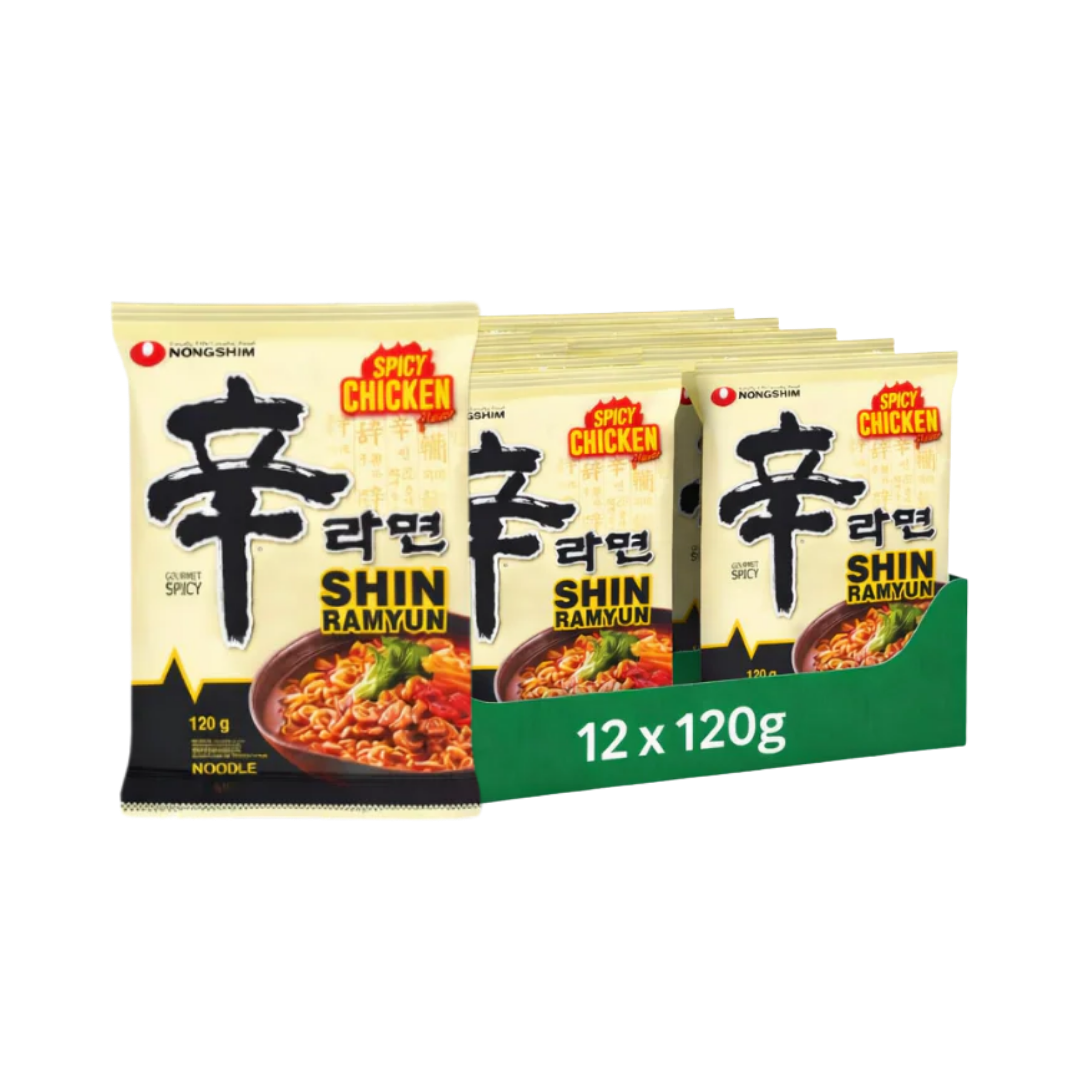 MULTIBUY Nongshim Shin Ramyun Spicy Chicken Flavour Noodles 12 PACKS £3.49