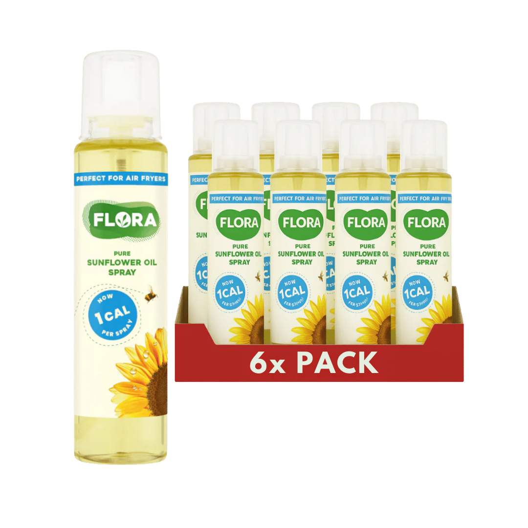 Flora Pure Sunflower Oil Spray  6 x 200ml Bottles