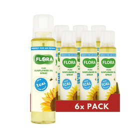 Flora Pure Sunflower Oil Spray  6 x 200ml Bottles