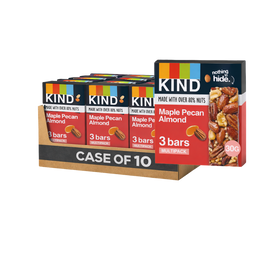 Kind Maple Pecan Almond Bars Case of 10 x 90g (30 Bars)