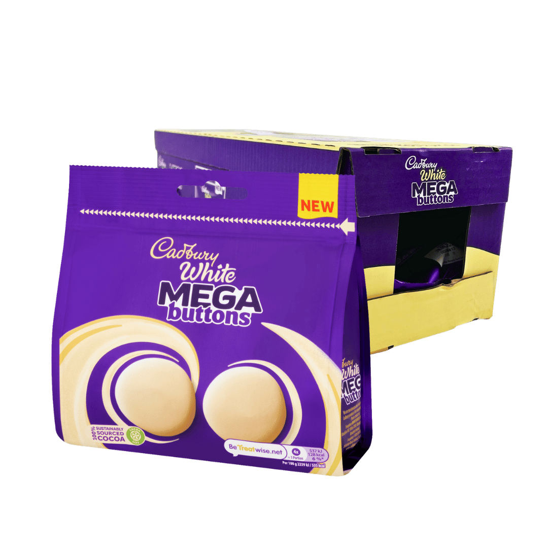 Cadbury White Dairy Milk Chocolate Mega Buttons