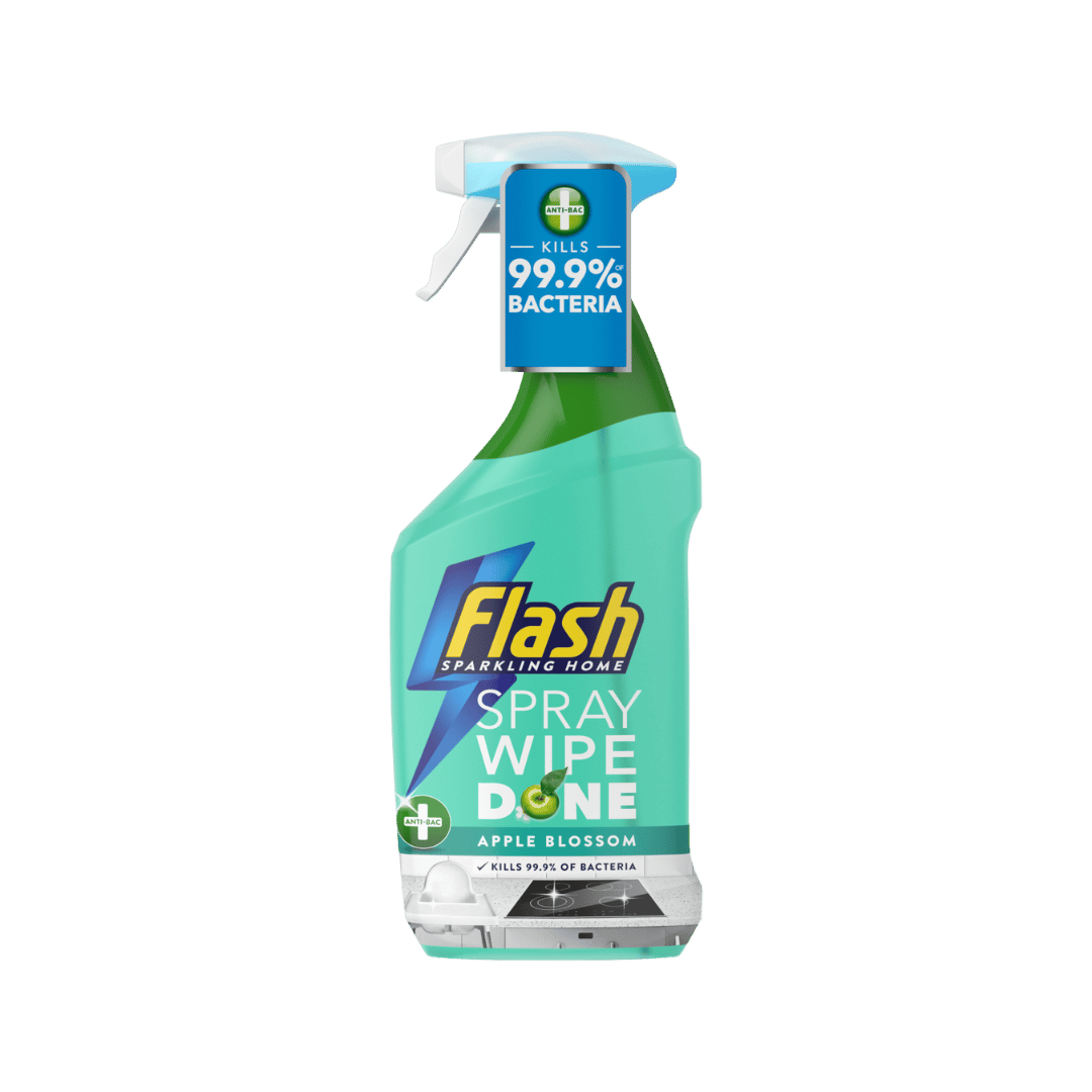 Flash Spray Wipe Done Apple Blossom Cleaning Spray