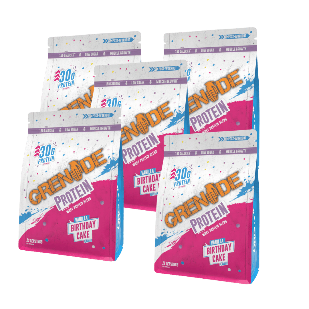 MULTIBUY Grenade Protein Powder Birthday Cake - 2.4kg for £40