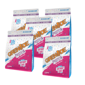 MULTIBUY Grenade Protein Powder Birthday Cake - 2.4kg for £40