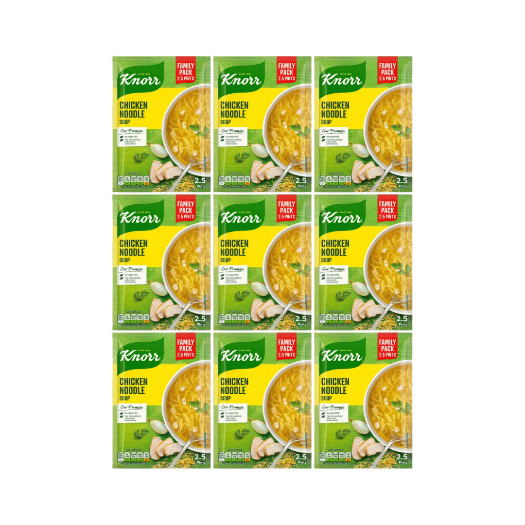 Knorr Family Size Chicken Noodle Soup 9 x 85g