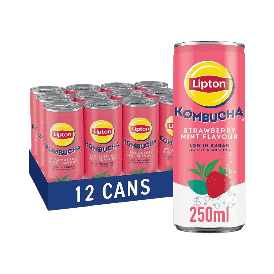 Lipton Kombucha Sparkling Strawberry & Mint 12 x 250ml