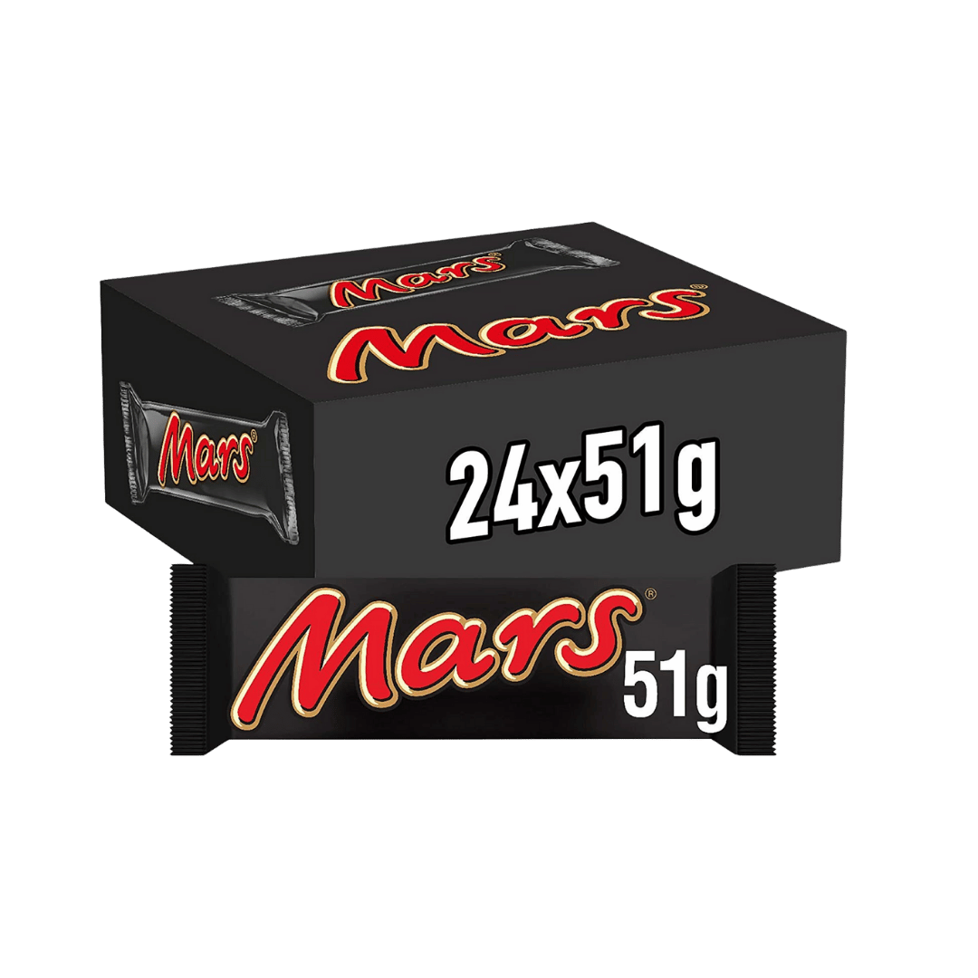Mars Milk Chocolate Bars 24 x 51g