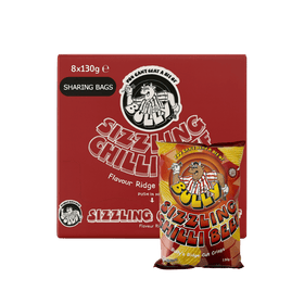 Bully Sizzling Chilli Beef Flavour Ridge Cut Crisps