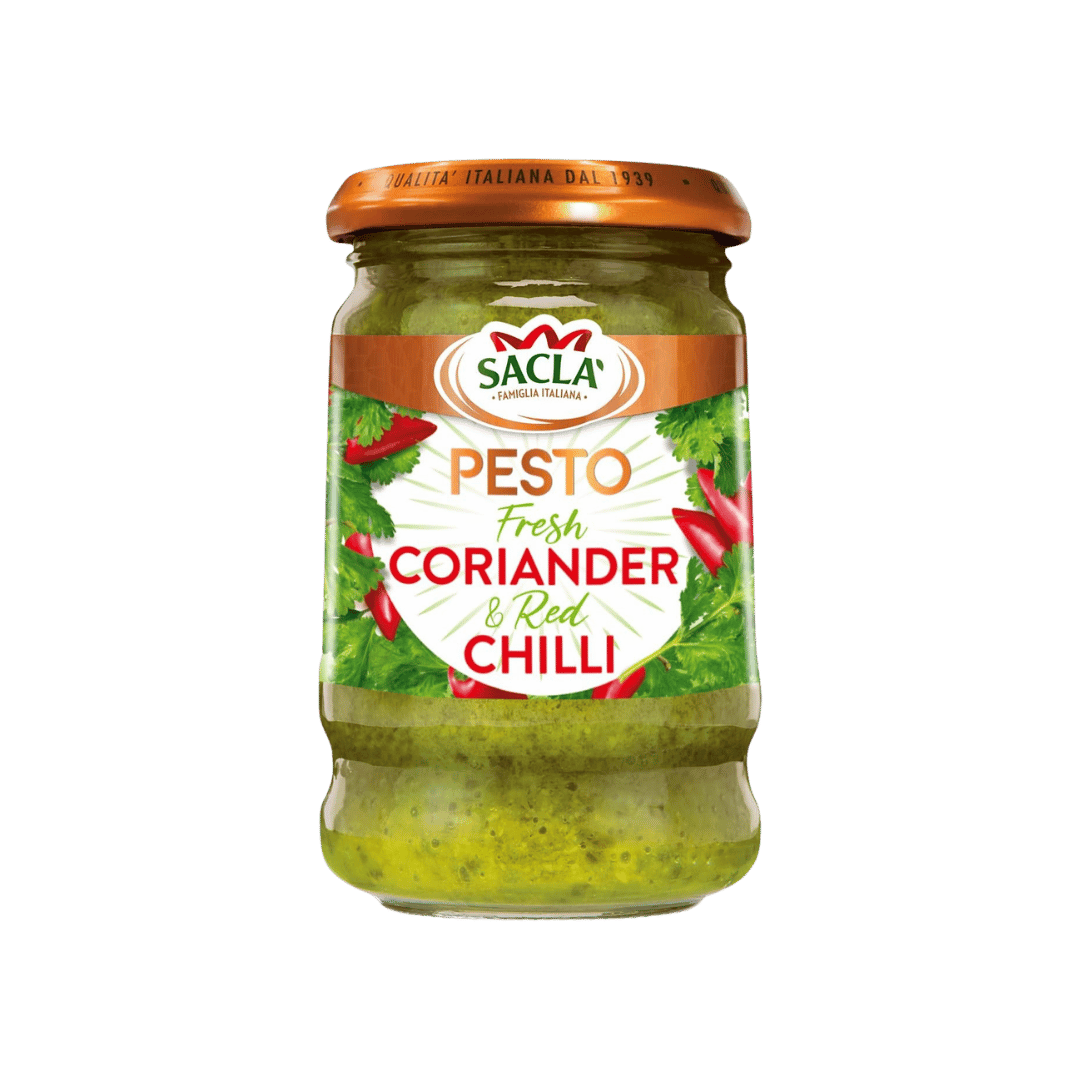 Sacla' Fresh Coriander & Red Chilli Pesto