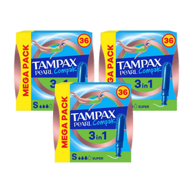 Tampax Pearl Compak Mega Pack